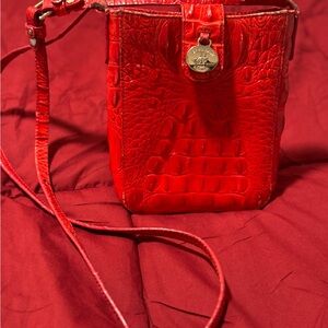 Brahmin Scarlet Embossed Crossbody Bag